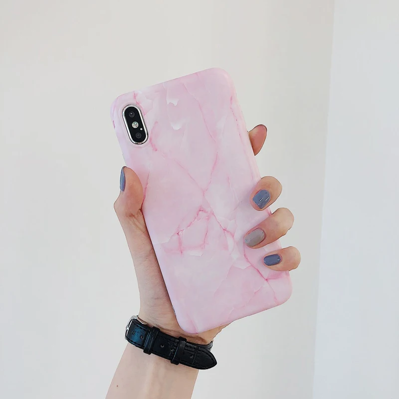 New Silver Grey Marble Phone Case For iPhone XR XS MAX X Soft TPU Back Cover 7 8 Plus 6 6s Cases Coque Fundas | Мобильные телефоны