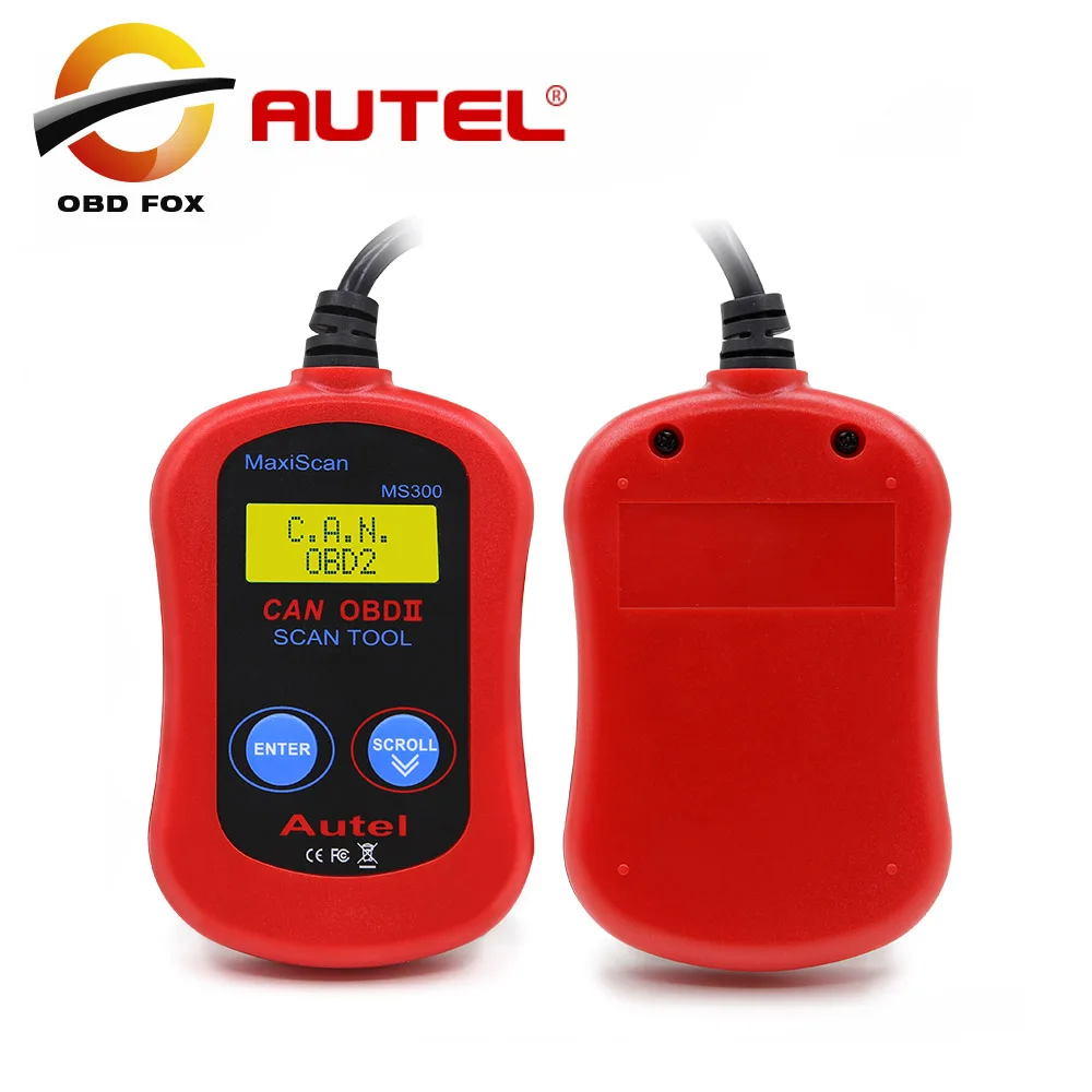 Autel maxiscan ms300 obd2 obdii сканер считыватель кодов ms 300 автомобильный диагностический