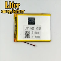 1 0mm 2pin connector 4040100 3 7v 2000mah lithium polymer battery for e books gps pda mp3 mp4 mp5 small toys