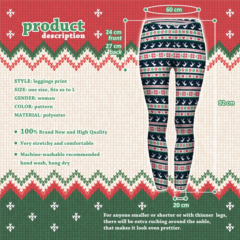 

2019 Christmas Deer Print Women Leggings Fitness Breathable Perspiration Quick Drying Leggins High Elasticity Trouser Pants