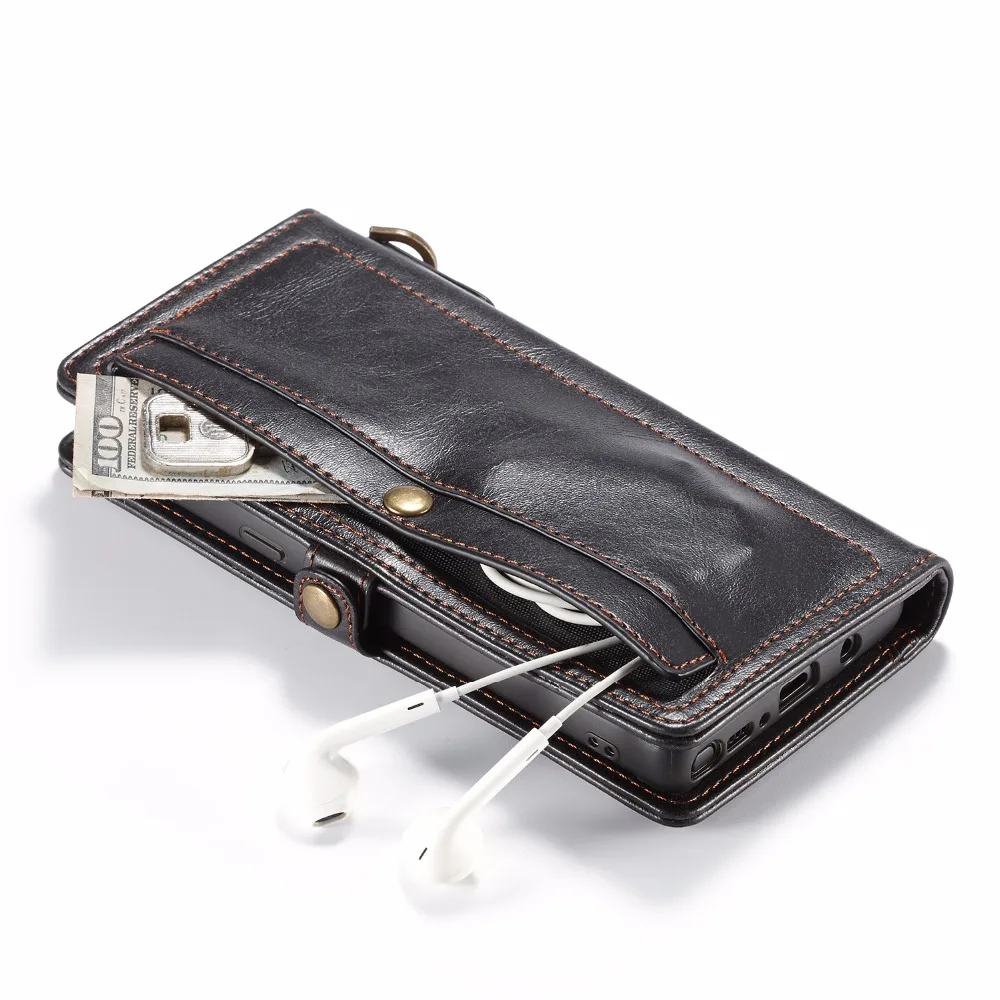 2 in 1 Magnetic Pocket Detachable Flip Case for Samsung Galaxy S8 S9 S10 S20+ Leather Wallet Luxury Note 9 8 10 | Мобильные телефоны