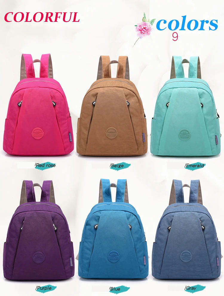 Женская школьная сумка рюкзак для девочек-подростков Mochila Feminina небольшой рюкзак для женщин нейлоновая Женская дорожная сумка для ноутбука Sac A Dos