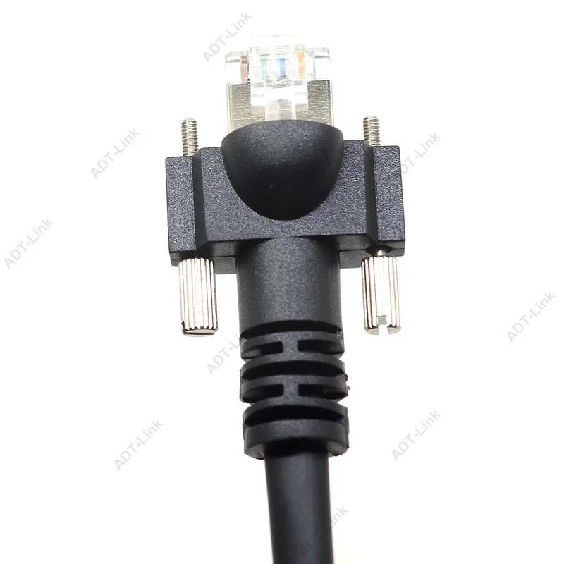 GIGE гигабитный Ethernet кабель с винтами монтажный замок промышленный цифровой