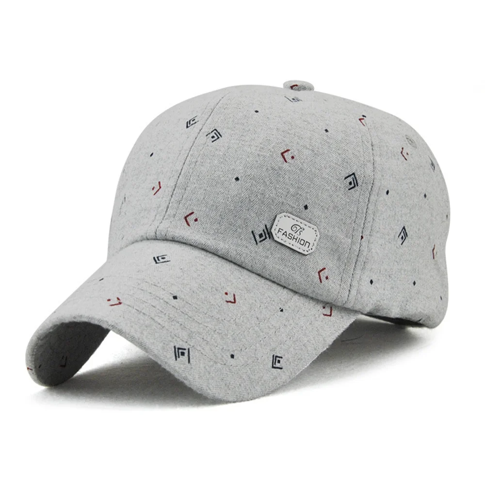 light grey Jamont, Женская хлопковая бейсболка, лето-осень, кепка, Снэпбэк, кепки с принтом для девочек, Женская регулируемая бейсболка, солнцезащитные шапки - Цвет: light grey