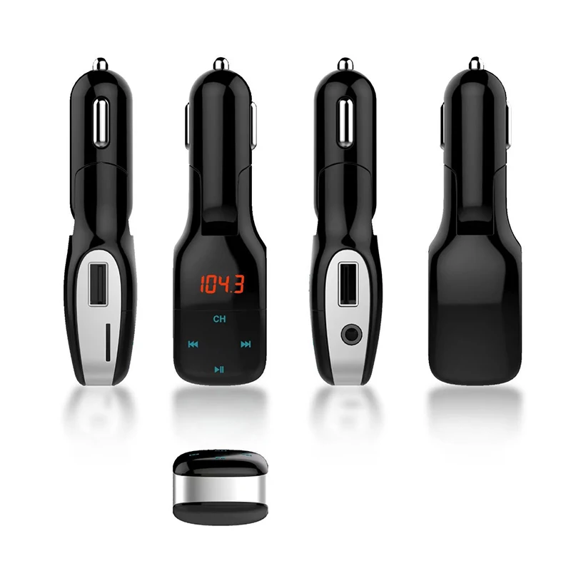 Bluetooth автомобильный набор Handsfree Беспроводной FM передатчик Hands Free Aux автоприемник