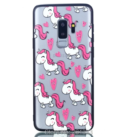 C-ku для Samsung Galaxy S9 PLUS Huawei P20 LITE PRO Чехол из ТПУ с рельефным рисунком + PC Твердый чехол