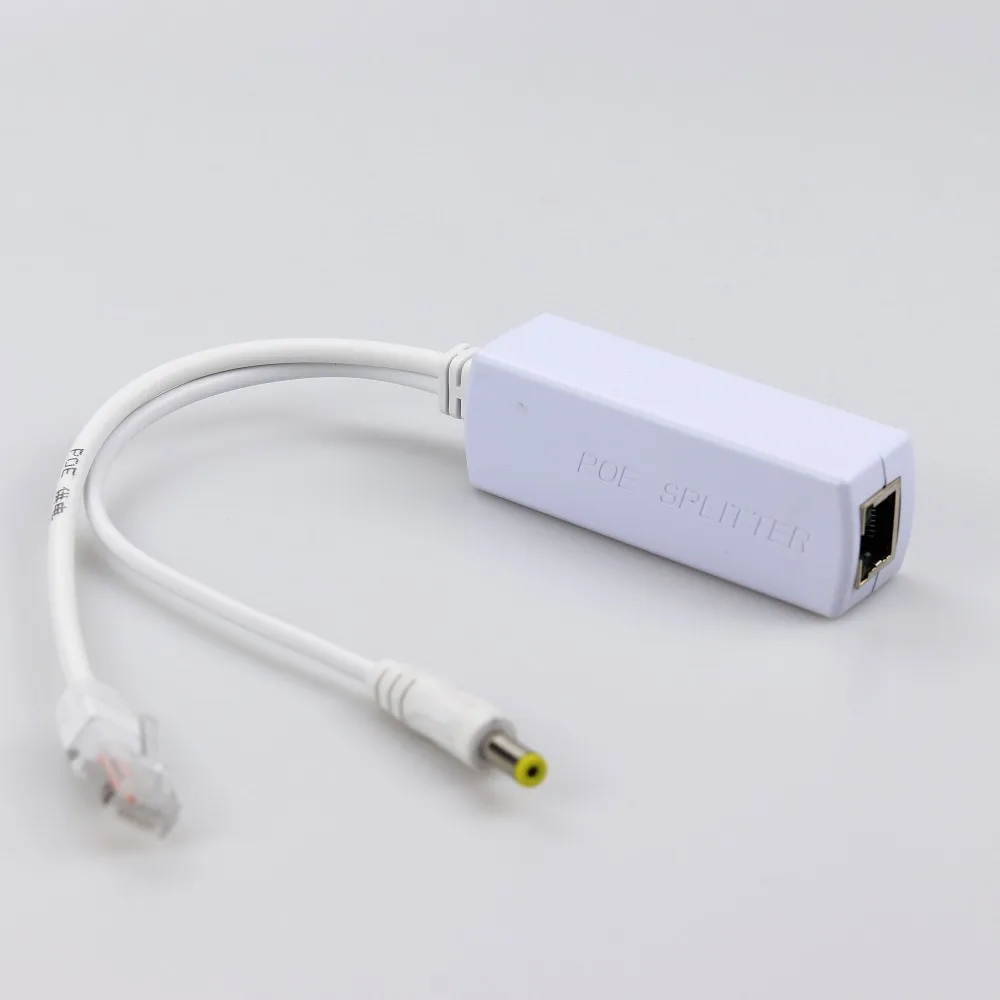 Белый изолированный сетевой инжектор 12 В 15 Вт IEEE802.3AF Poe сплиттер PI маршрутизатор