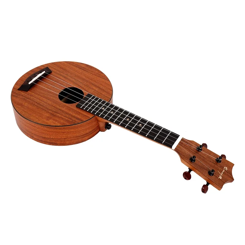 Эня укулеле 21 дюйм круглая форма HPL KOA гавайская гитара мини гитара|guitare guitare|guitar