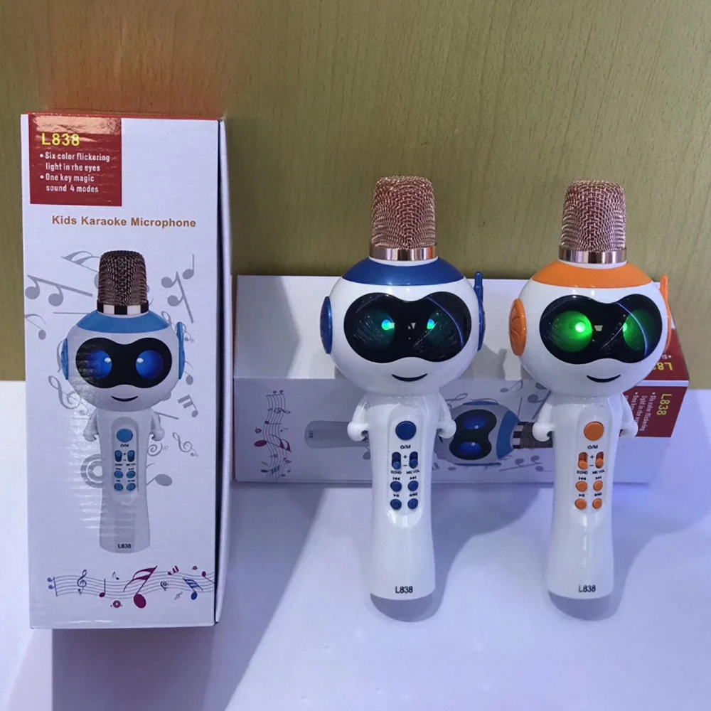 L838 mikrofon Ручной Bluetooth беспроводной караоке микрофон телефонный проигрыватель микрофон Запись музыки KTV Microfone PK ws858