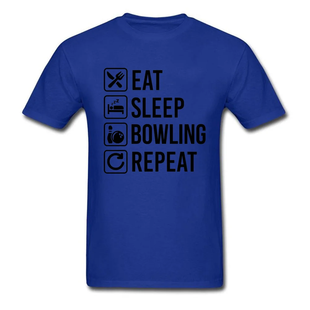 Футболка мужская с надписью Eat Sleep Bowlinger Repeat тенниска Redact лучший подарок для