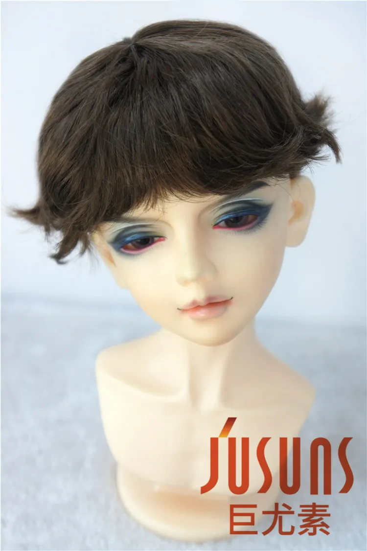 JD420 1/4 1/3 модные короткие курчавые волосы BJD синтетические мохеровые кукольные