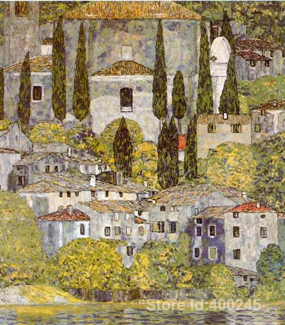 Художественное оформление от Gustav Klimt церкви в casson sul Garda Масляные картины