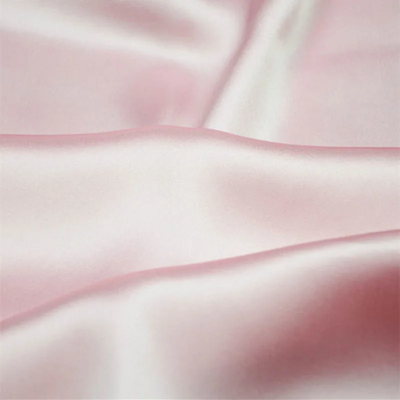 pink Шелк тутового шелкопряда ткань многоцветная гладкокрашеная шелковая ткань для платья шелковое постельное белье шарф# LS0114-24 - Цвет: pink