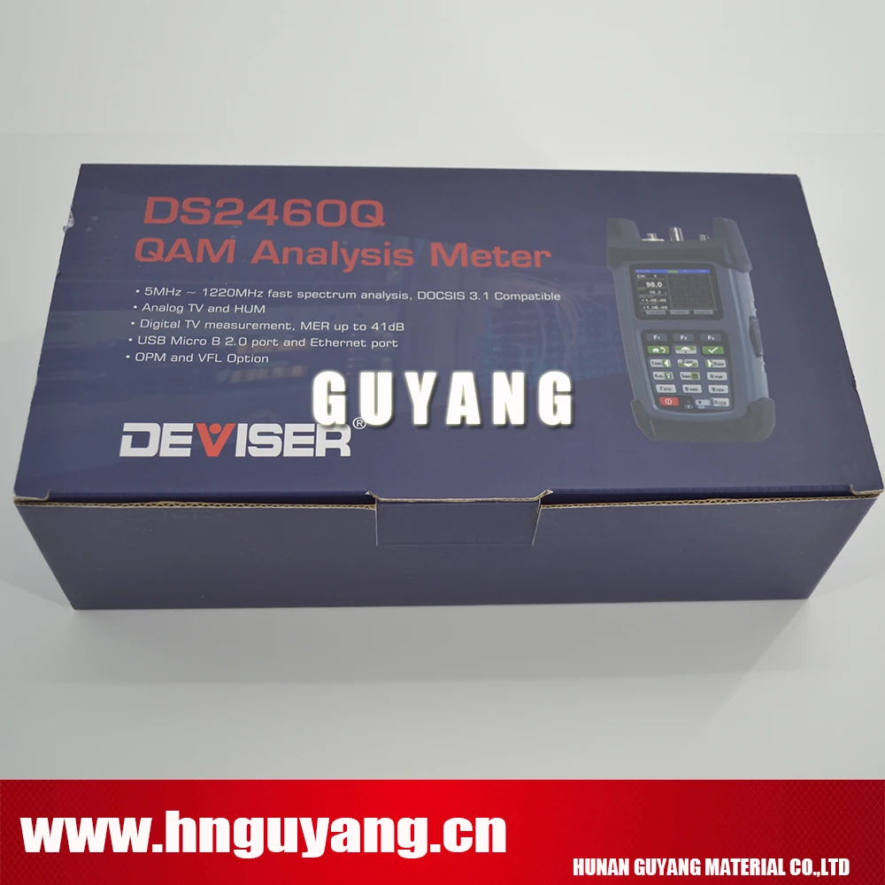Deviser DS2460Q 5 ~ 1220 МГц QAM аналитический метр Быстрый спектральный анализ с измерением