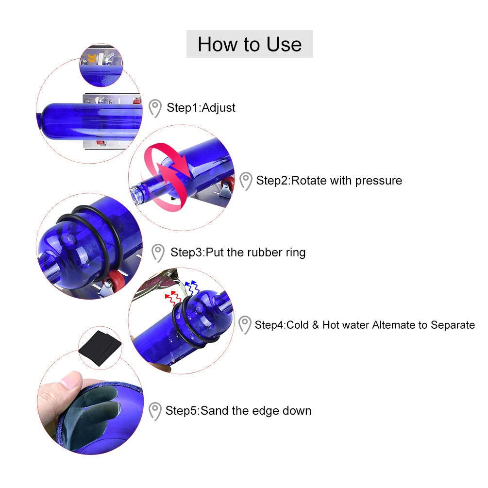 DIY Пластиковый резак для стеклянных бутылок режущие инструменты стекла