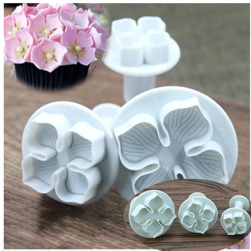 DIY Fondant инструмент для торта красивая форма выпечки 4 шт./компл. цветочная листья ZY