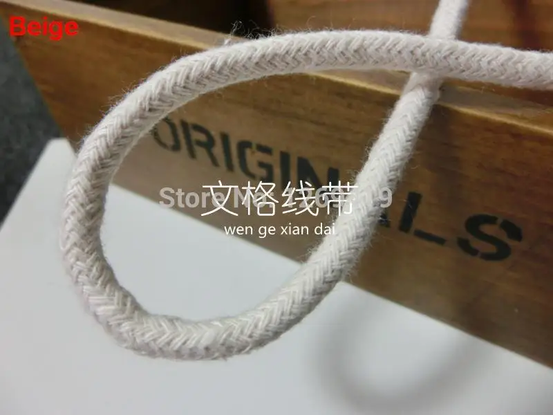 6 мм 50 м/лот чистый хлопок закрученные шнуры 15 цветов тканая хлопковая веревка для