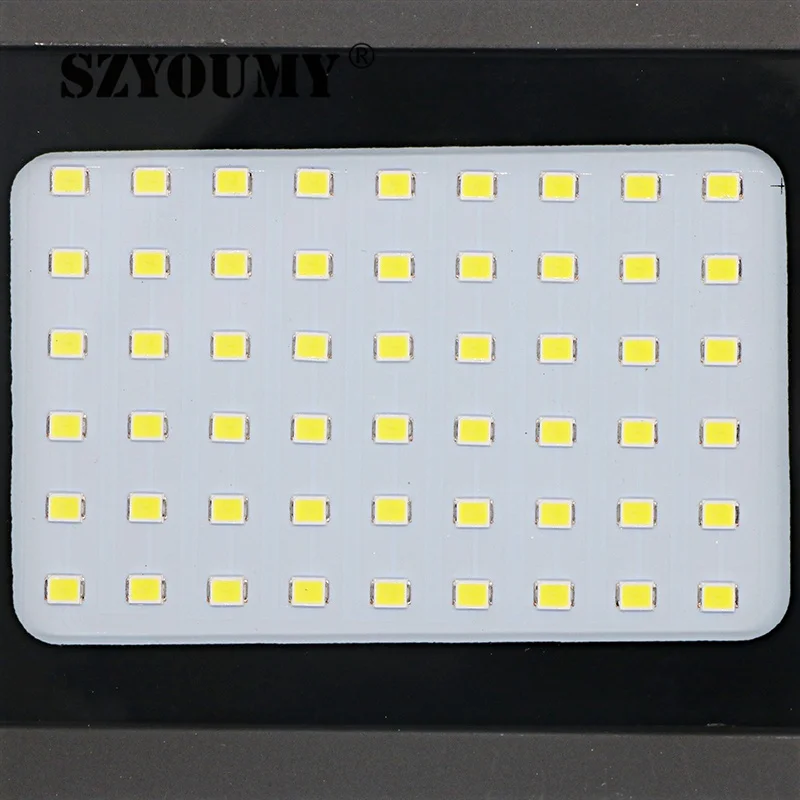 SZYOUMY 54 светодиодный солнечный светильник 2835 SMD солнечная панель датчик прожектор