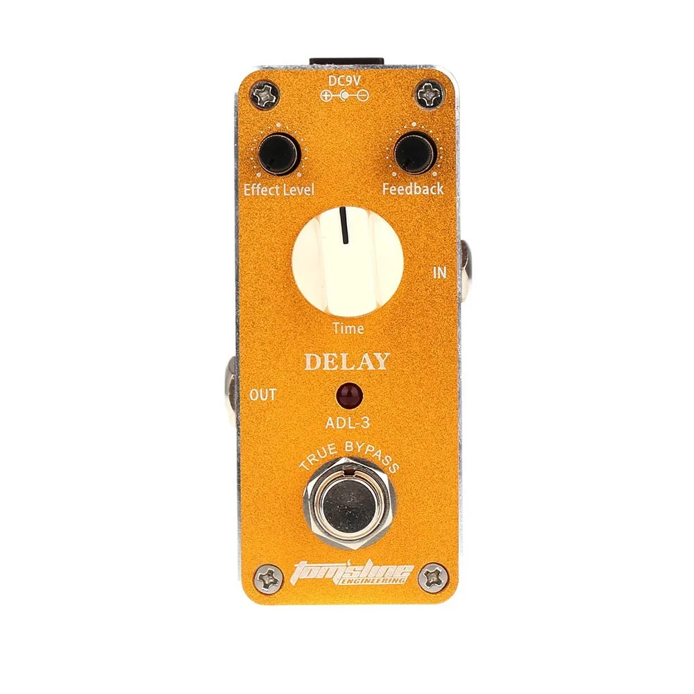 

AROMA ADL-3 Mini Delay Electric Guitar Effect Pedal with Sticker New Aluminum Alloy Housing True Bypass Design