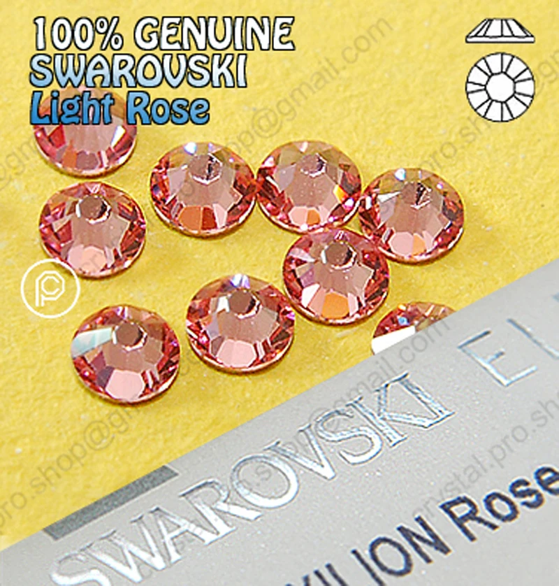 Элементы Swarovski светло-розовый (223) (без горячей фиксации/горячей фиксации) железо