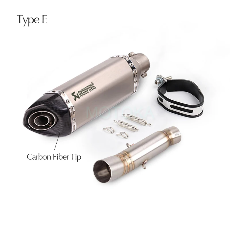 Мотоцикл CBR500 CBR500R CB500X CB500F выхлопная труба akrapovic для Honda среднего звена трубы системы с универсальным 51 мм глушители