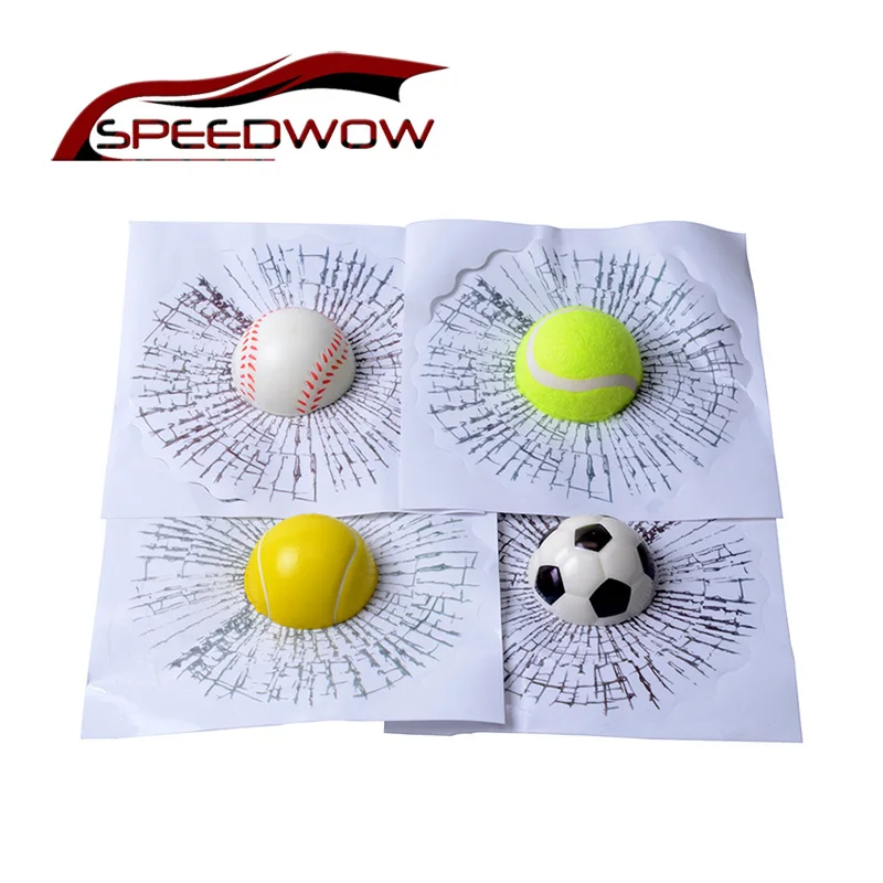 Автостайлинг SPEEDWOW 3D наклейки для автомобиля бейсболка забавные шарики наклейка