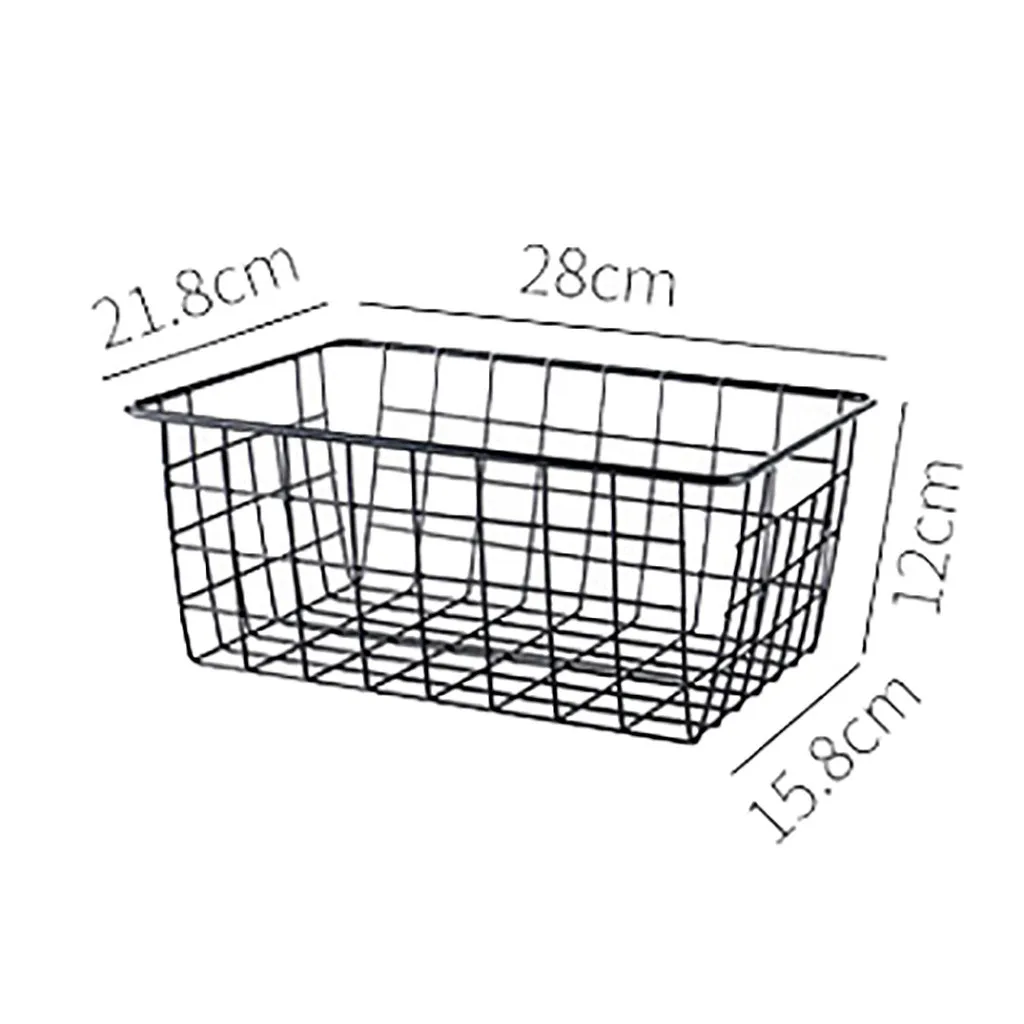 2019 hot products Iron Wire Storage Basket Organizer Bath/Kitchen/Laundry Rooms Multi-Purposes Household Family Low price Shippi | Дом и сад
