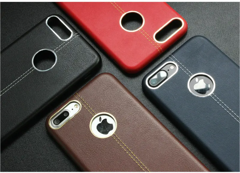 Clearance Fashion Luxury Phone Cases For iphone 7 Plus stitching Business Style Leather back Cell Shell Coque case Iphone |