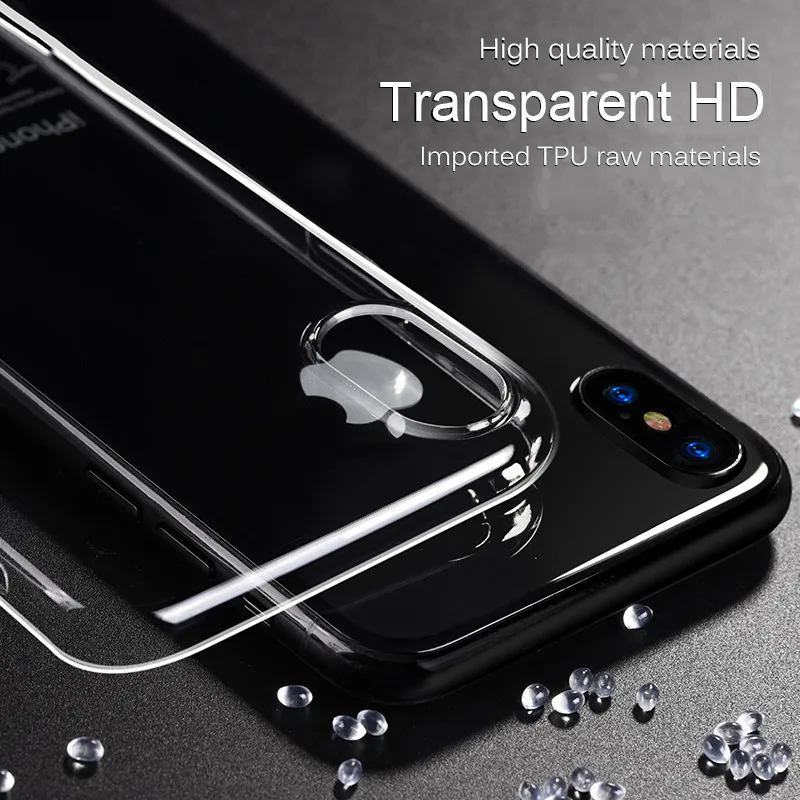 Чехол для Apple iPhone 6 6s тонкий кристально чистый силиконовый защитный чехол из ТПУ 7