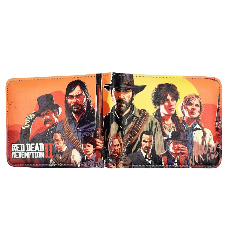 Игра Red Dead Redemption 2 Кошелек Для мужчин, короткий кошелек с отделением для монет - Цвет: qy376