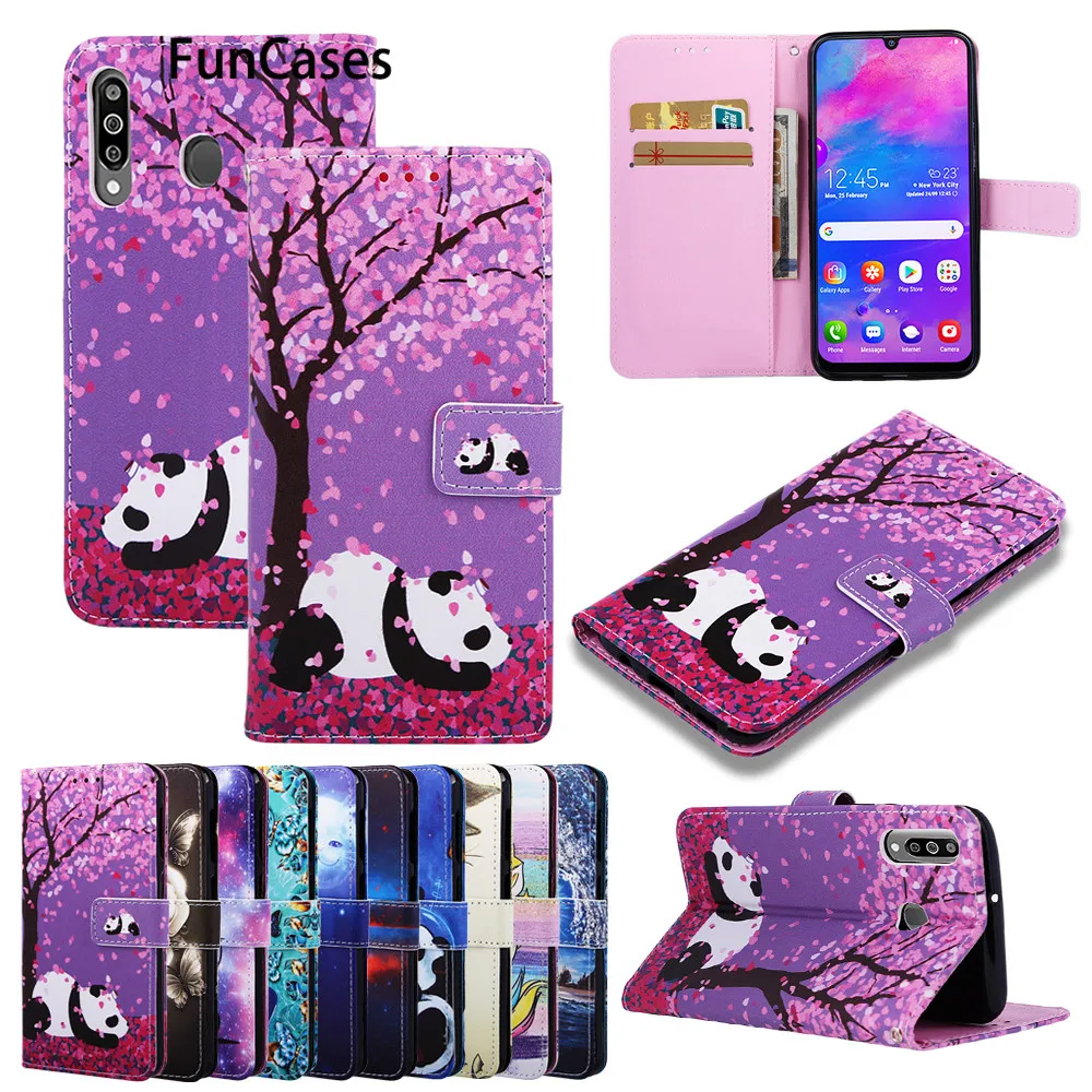 Panda PU кожаный чехол для телефона capinha samsung S9 Единорог Coques Galaxy telefon S8 Plus S10 Lite J4 J6 2018