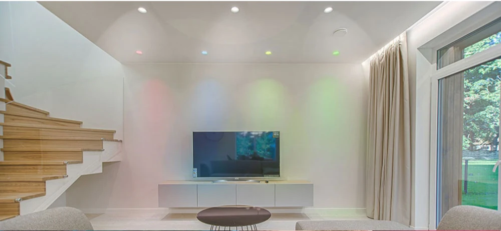 Светодиодный светильник с регулируемой яркостью RGB CCT 110 В 220 в 230 В 5 Вт BT сетчатый потолочный светильник с Bluetooth и управлением через приложение Встраиваемый светодиодный точечный светильник