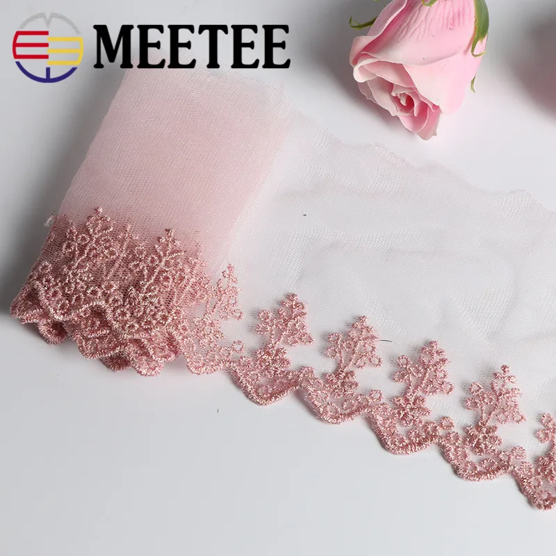 5 ярдов Изысканная Золотая Серебряная шелковая Кружевная Сетка Вышивка цвета