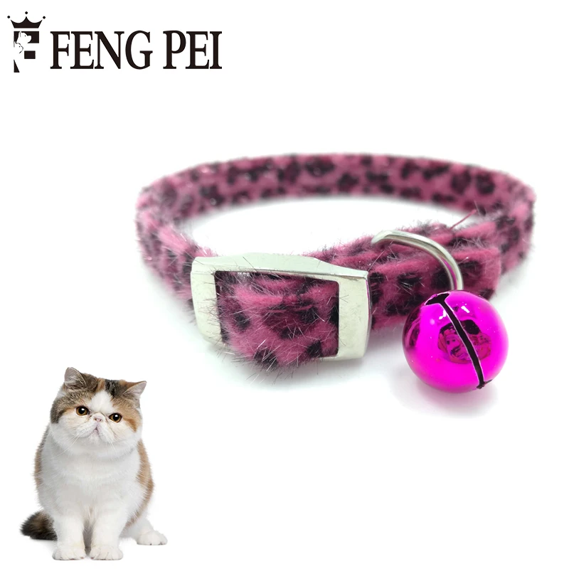 1pc Leopard Print Chats Collier Animaux 4 colors Cute Collars For Cats Pet Cat Tie Necklace Adjustable Chat | Дом и сад