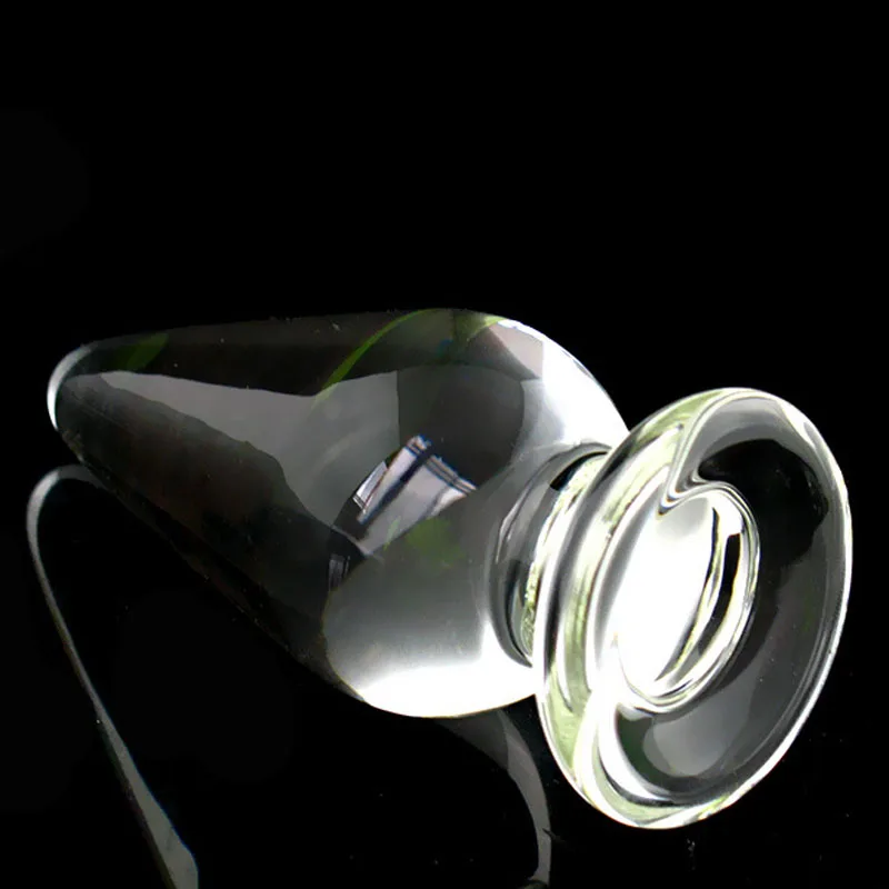 55mm transparent glass anal plug dildo anus dilator expander butt plugs large big buttplug ass sex toys for woman | Красота и