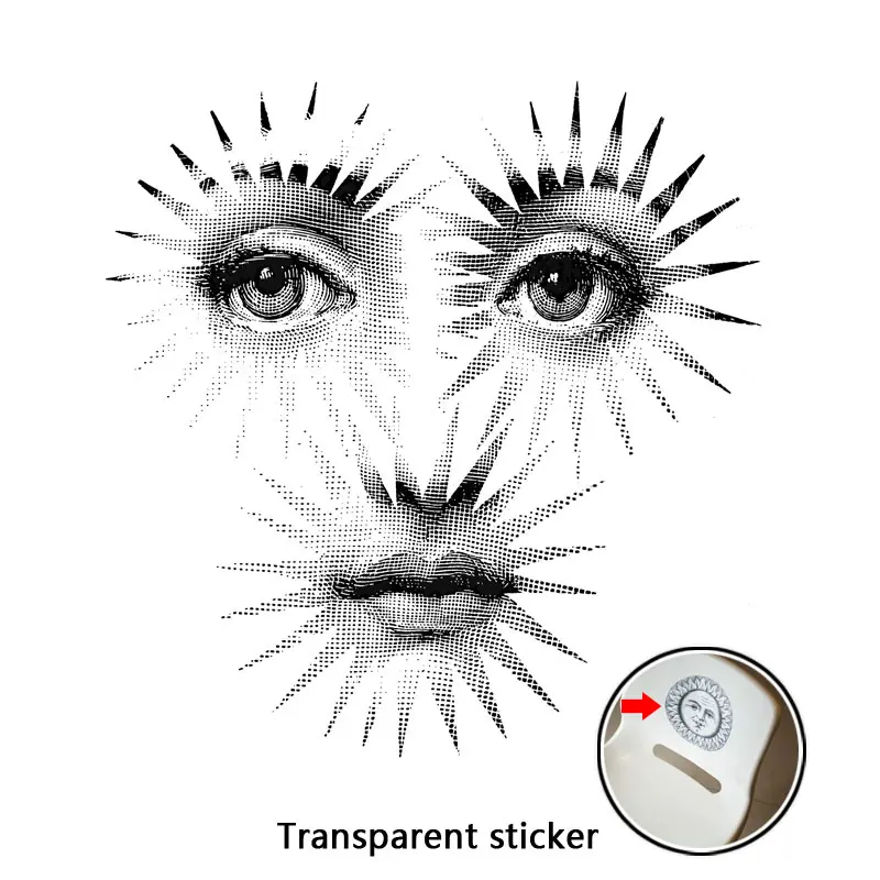 NO.197-220 дизайнерские обои Fornasetti, прозрачные наклейки, наклейки на стену для украшения стен, гостиной, 1 шт - Цвет: 200