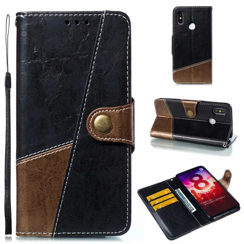 Для Xiaomi8 Redmi6 Redmi Note4X Redmi5A чехол Магнитный Роскошный из искусственной кожи Celular