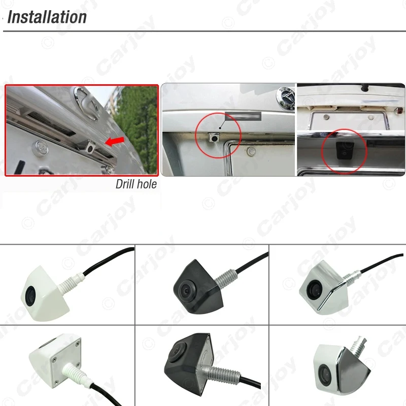 Универсальная парковочная камера заднего вида LEEWA из нержавеющей стали белая