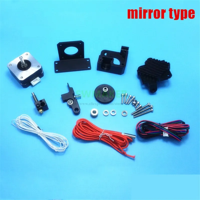 Mirror type All metal Prusa i3 MK2 Titan Aero extruder kit with motor + E3D Heat sink V6 hotend j-head | Компьютеры и офис