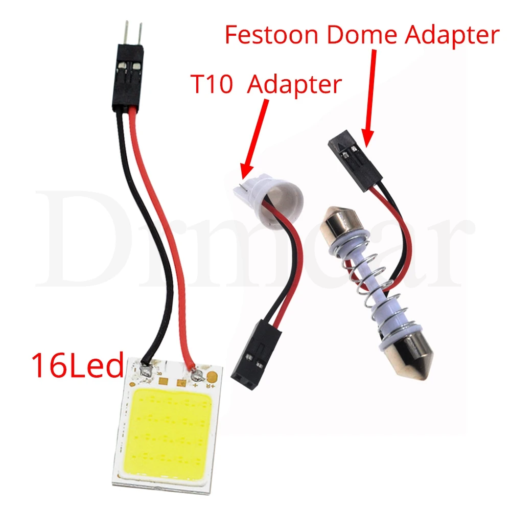 C5W Cob 16 SMD чип белая лампа для чтения led T10 автомобильная светодиодная лампа для парковки авто внутренняя панель светильник гирлянда номерной знак светильник s