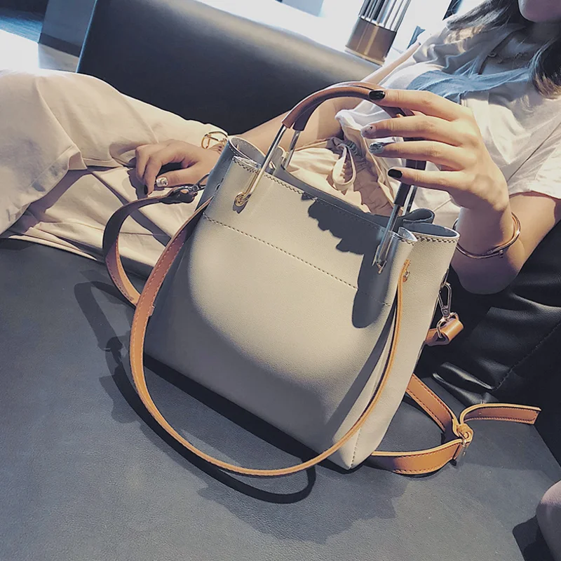 Autumn and winter fashion various match shoulder bag Korean version of messenger bucket handbag | Багаж и сумки