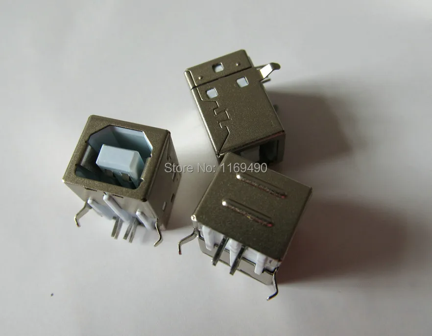 30 штук упак. Сделай Сам белый 90 правый угол USB B 2 0 4 контактный сварочный разъем