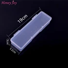 1 шт. маленький инструмент для дизайна ногтей Кисть для макияжа ручка ящик для хранения инструментов чехол-контейнер 19 см (Д) x 5,2 см (Ш) x 3 см (В) прозрачный