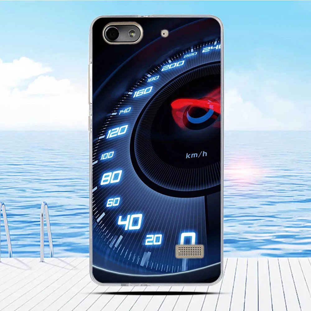 Чехол для Huawei Honor 4C / G Play Mini с 3D рельефным рисунком задняя крышка из мягкого