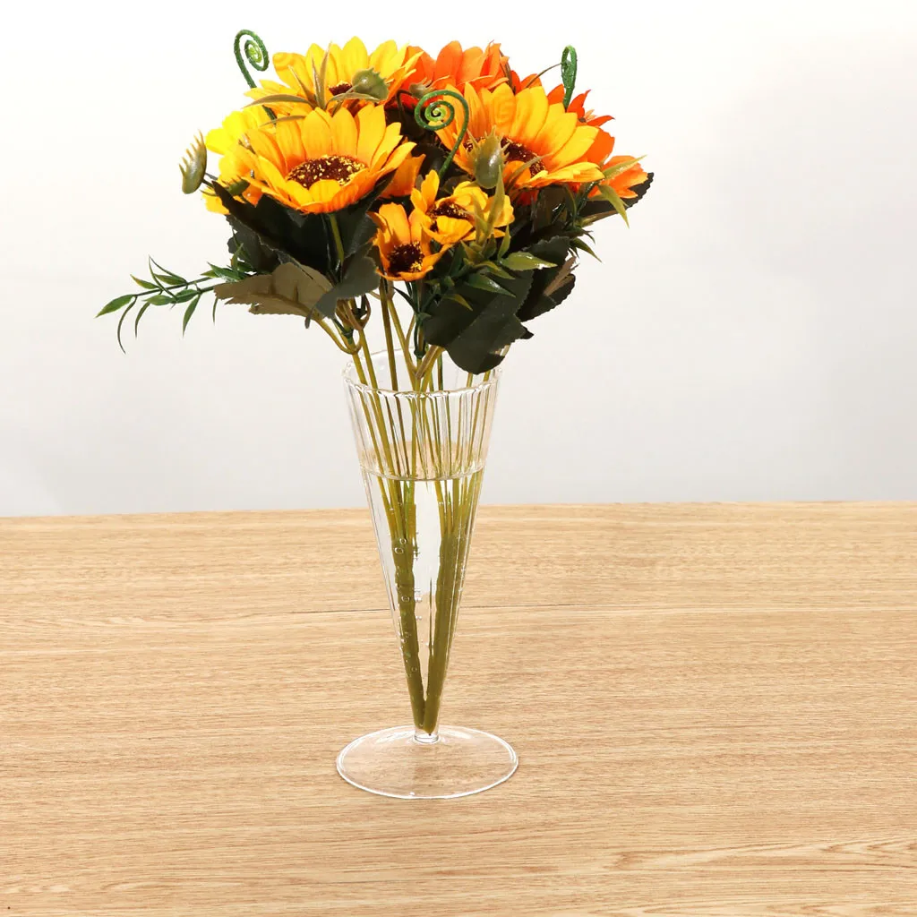 Ваза для цветов стеклянные вазы декоративный центр дома или свадьбы стеклянная