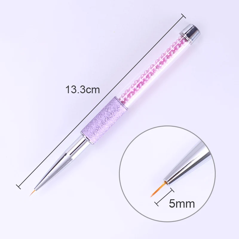 Фиолетовый Ногтей Плоской Кисть Рисунок Пером Шарик Ручки Маникюр Инструмент|tool