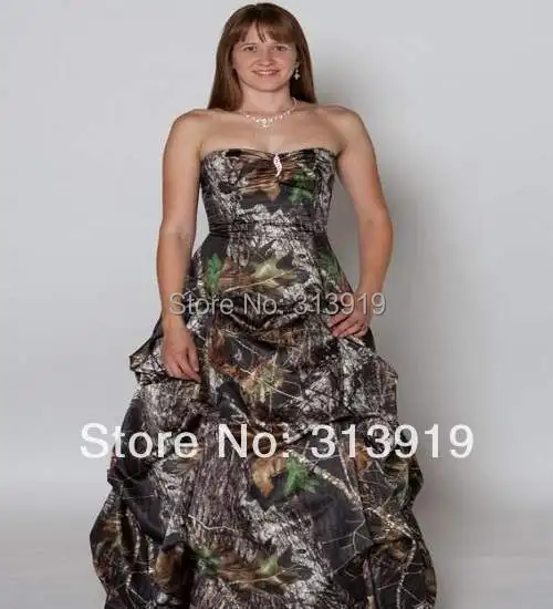 

strapless printing camo prom dresses 2019 ball gowns camouflage vestido de festa new styles size 0 custom make free shipping