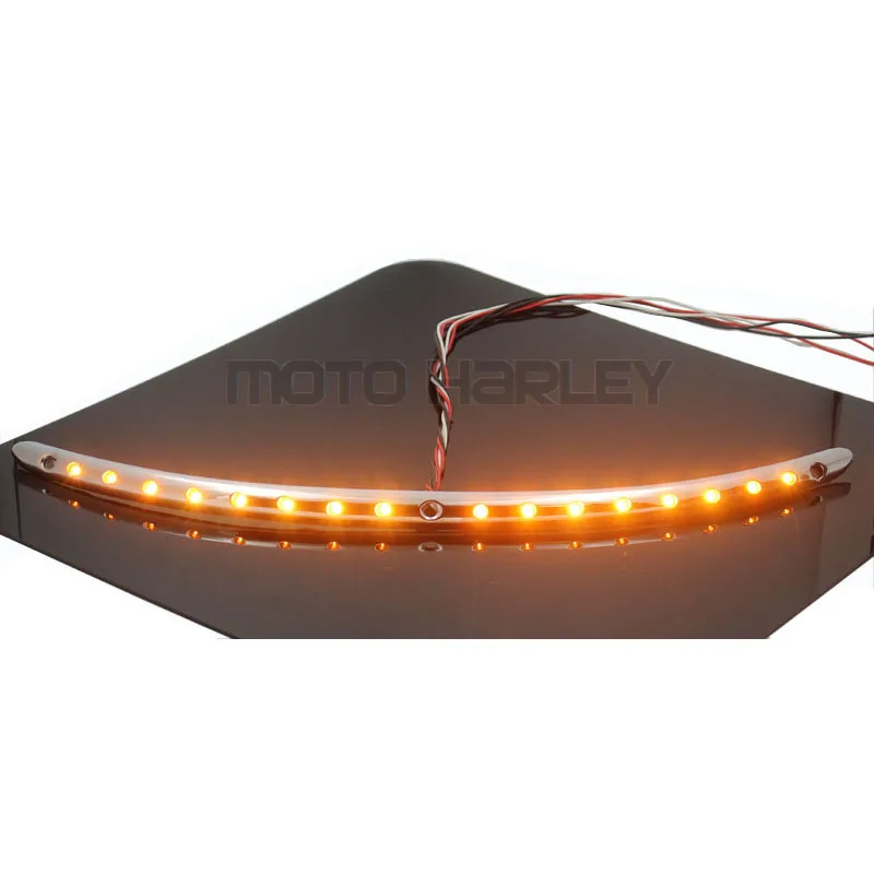 Chrome With Turn signal LED Light Windshield Trim For Harley Street Glide Ultra Limited and Tri 2014 2015 2016 | Автомобили и