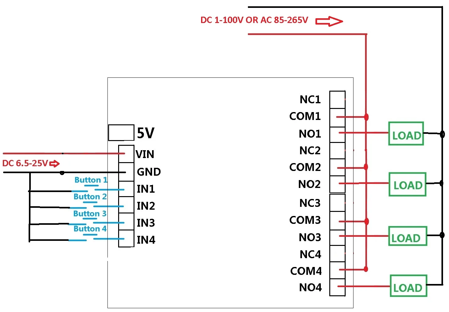 DC 5 V 12 V 24 V 4ch IOS Android переключатель Bluetooth плата защелка Блокировка задержка мгновенное Многофункциональное реле Модуль