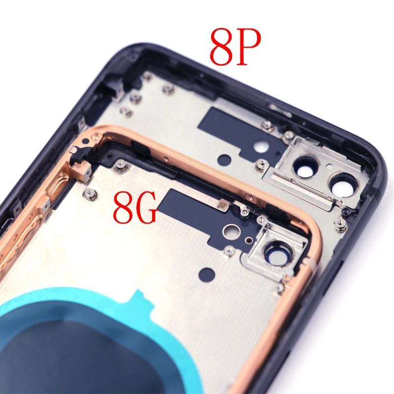 Задний корпус для iPhone 8 металлический крышка батареи Plus Корпус средний Замена